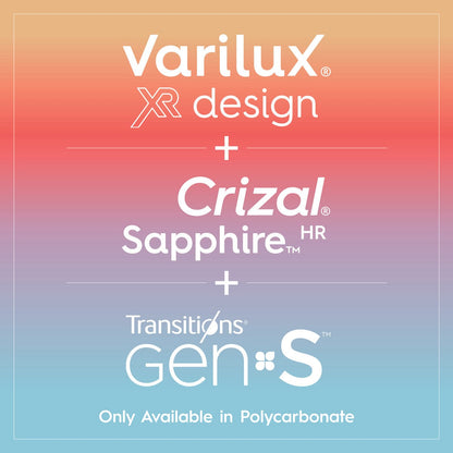 Multifocales VARILUX XR SERIES DESIGN Airwear TRANSITIONS GEN. S Antireflex CRIZAL SAPPHIRE