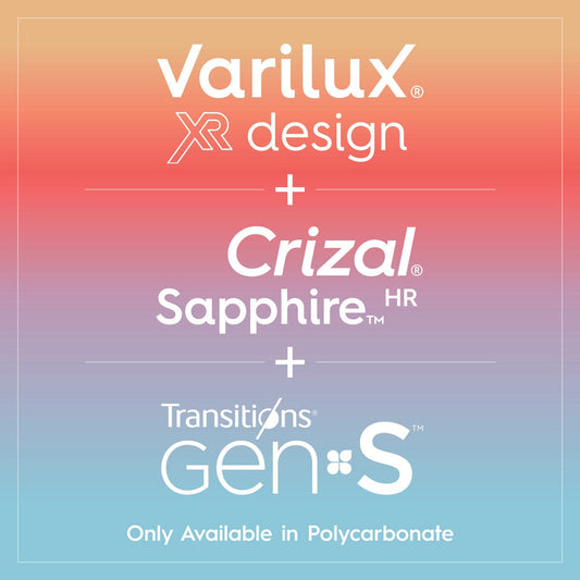 Multifocals VARILUX XR SERIES DESIGN Airwear TRANSITIONS GEN. S Antireflex CRIZAL SAPPHIRE
