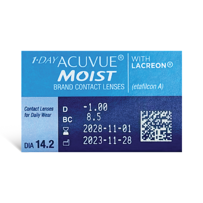1-DAY ACUVUE MOIST caja 30 lentes
