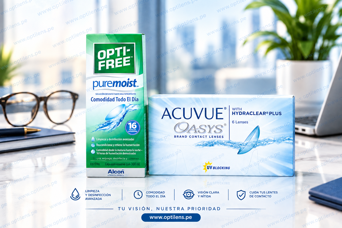PACK: ACUVUE OASYS HYDRACLEAR + OPTIFREE x 300ml