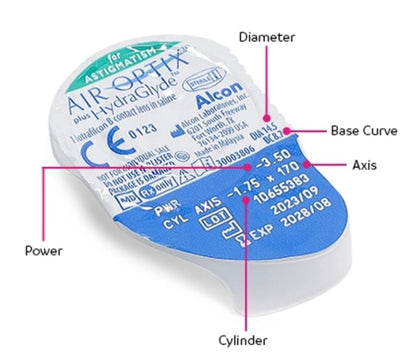 AIR OPTIX TORIC HYDRAGLYDE caja x 6 lentes
